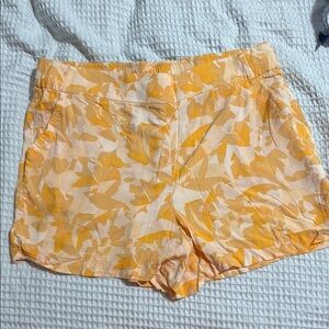 Nine West Yellow Rayon with Floral Pattern